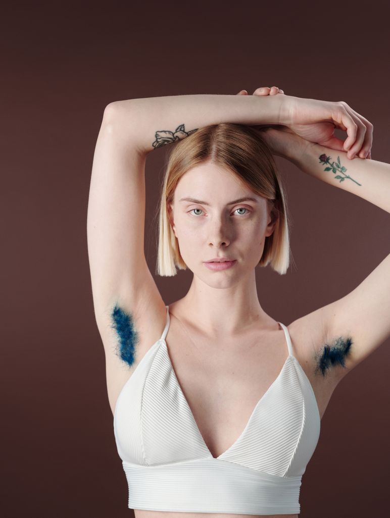 Underarms laser hair removal treatment